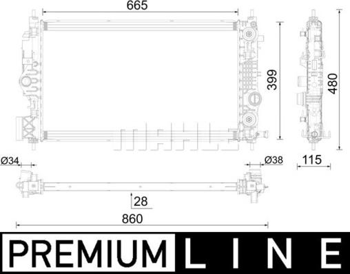 Wilmink Group WG2183367 - Radiators, Motora dzesēšanas sistēma ps1.lv