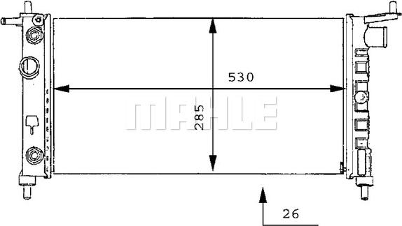 Wilmink Group WG2183387 - Radiators, Motora dzesēšanas sistēma ps1.lv