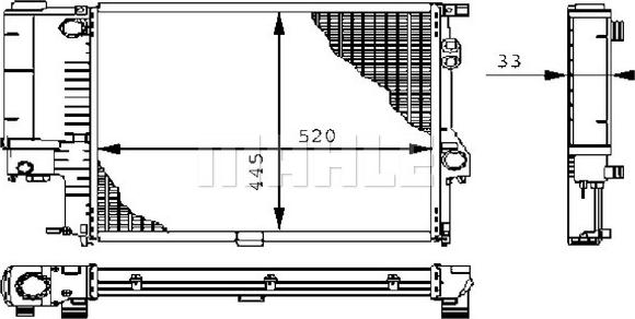 Wilmink Group WG2183324 - Radiators, Motora dzesēšanas sistēma ps1.lv