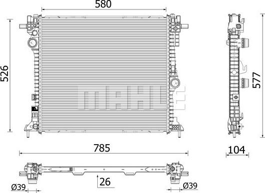 Wilmink Group WG2183373 - Radiators, Motora dzesēšanas sistēma ps1.lv