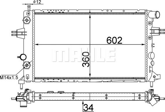 Wilmink Group WG2183245 - Radiators, Motora dzesēšanas sistēma ps1.lv