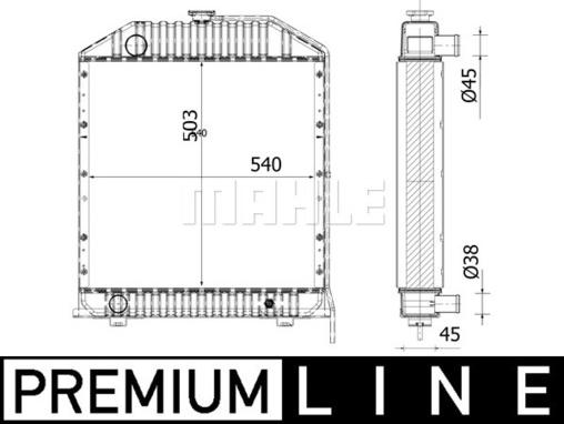 Wilmink Group WG2183235 - Radiators, Motora dzesēšanas sistēma ps1.lv