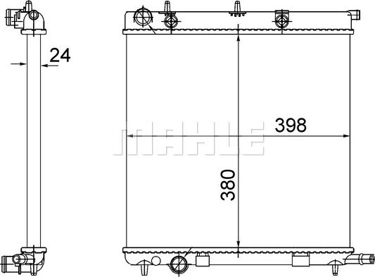 Wilmink Group WG2183747 - Radiators, Motora dzesēšanas sistēma ps1.lv