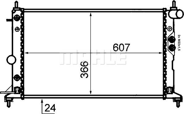 Wilmink Group WG2183755 - Radiators, Motora dzesēšanas sistēma ps1.lv