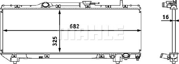 Wilmink Group WG2183725 - Radiators, Motora dzesēšanas sistēma ps1.lv