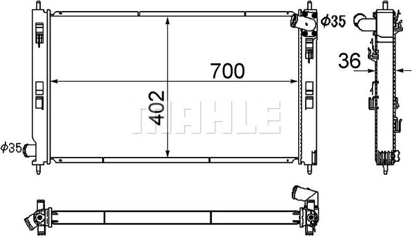 Wilmink Group WG2182914 - Radiators, Motora dzesēšanas sistēma ps1.lv