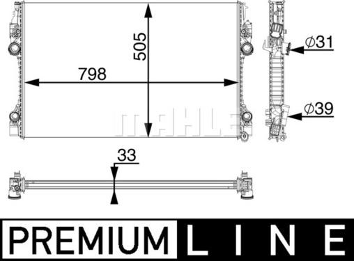 Wilmink Group WG2182405 - Radiators, Motora dzesēšanas sistēma ps1.lv