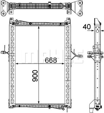 Wilmink Group WG2182402 - Radiators, Motora dzesēšanas sistēma ps1.lv