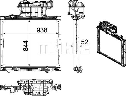 Wilmink Group WG2182407 - Radiators, Motora dzesēšanas sistēma ps1.lv