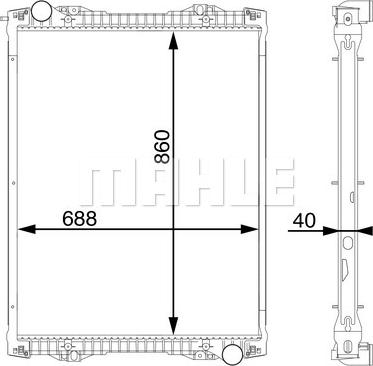 Wilmink Group WG2182418 - Radiators, Motora dzesēšanas sistēma ps1.lv