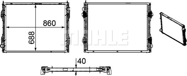 Wilmink Group WG2182417 - Radiators, Motora dzesēšanas sistēma ps1.lv