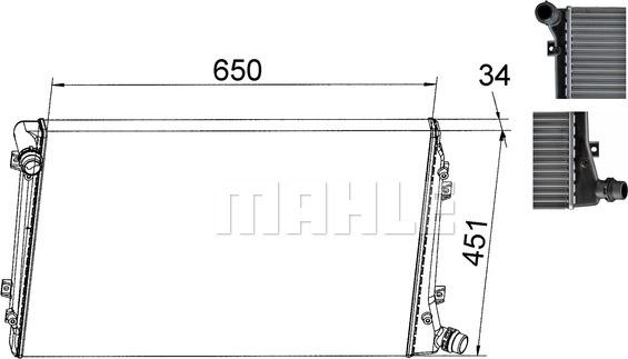 Wilmink Group WG2182585 - Radiators, Motora dzesēšanas sistēma ps1.lv