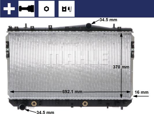 Wilmink Group WG2182520 - Radiators, Motora dzesēšanas sistēma ps1.lv