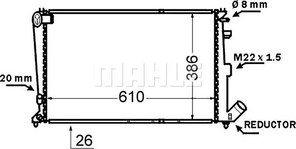 Wilmink Group WG2182623 - Radiators, Motora dzesēšanas sistēma ps1.lv