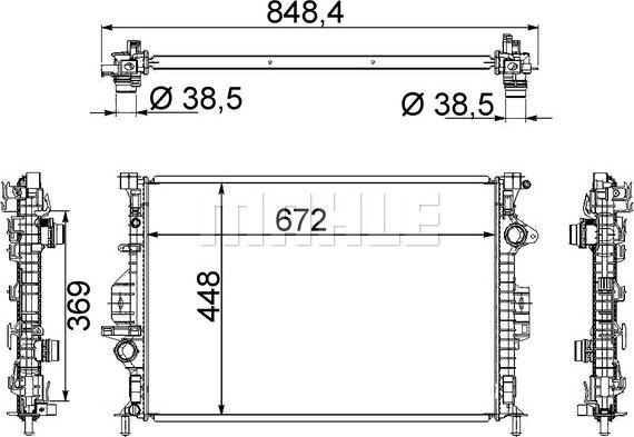 Wilmink Group WG2182863 - Radiators, Motora dzesēšanas sistēma ps1.lv