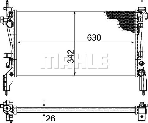 Wilmink Group WG2182350 - Radiators, Motora dzesēšanas sistēma ps1.lv