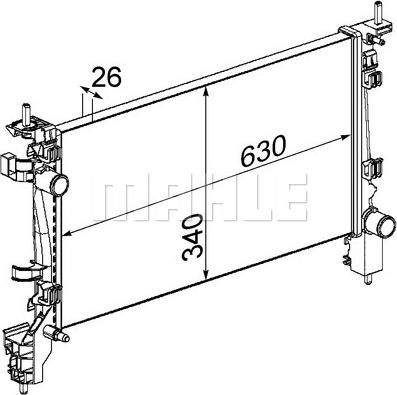 Wilmink Group WG2182360 - Radiators, Motora dzesēšanas sistēma ps1.lv