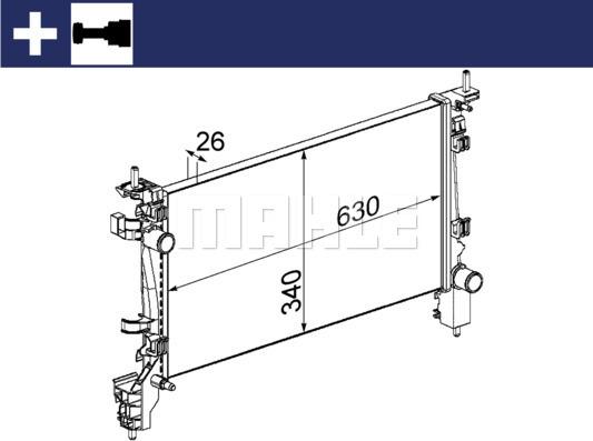 Wilmink Group WG2182360 - Radiators, Motora dzesēšanas sistēma ps1.lv