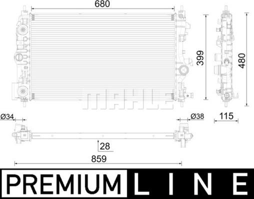 Wilmink Group WG2182240 - Radiators, Motora dzesēšanas sistēma ps1.lv