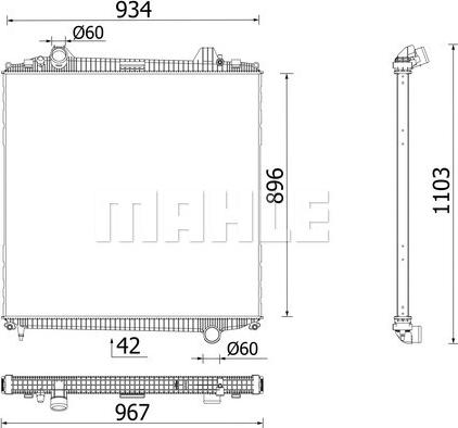 Wilmink Group WG2182254 - Radiators, Motora dzesēšanas sistēma ps1.lv