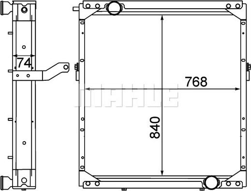 Wilmink Group WG2182740 - Radiators, Motora dzesēšanas sistēma ps1.lv