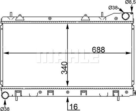 Wilmink Group WG2182748 - Radiators, Motora dzesēšanas sistēma ps1.lv