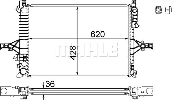 Wilmink Group WG2182732 - Radiators, Motora dzesēšanas sistēma ps1.lv