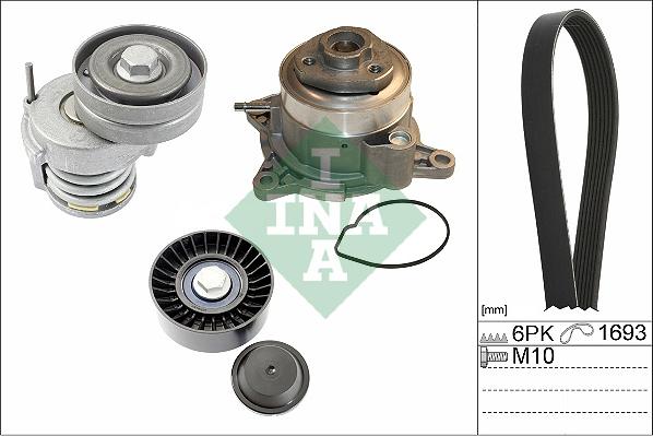 Wilmink Group WG2171308 - Ūdenssūknis + ķīļrievu siksnas komplekts ps1.lv