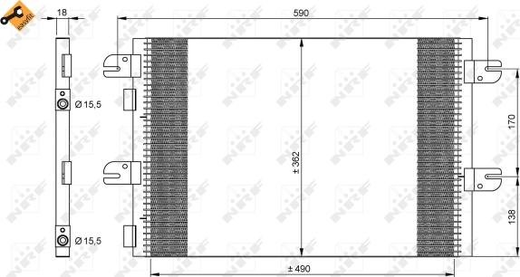 Wilmink Group WG2260808 - Kondensators, Gaisa kond. sistēma ps1.lv