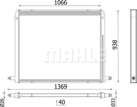 Wilmink Group WG2224756 - Radiators, Motora dzesēšanas sistēma ps1.lv