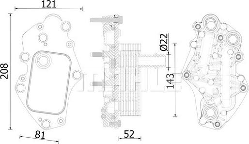 Wilmink Group WG2224700 - Eļļas radiators, Motoreļļa ps1.lv