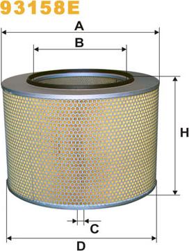 WIX Filters 93158E - Gaisa filtrs ps1.lv