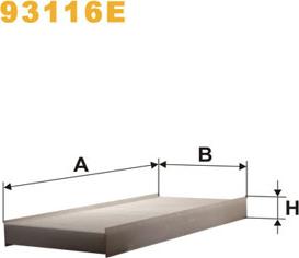 WIX Filters 93116E - Filtrs, Salona telpas gaiss ps1.lv