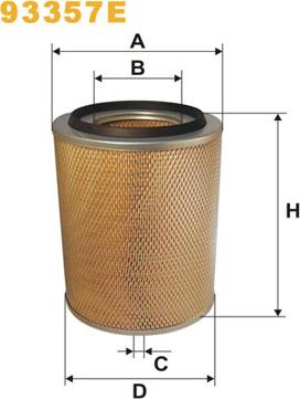 WIX Filters 93357E - Gaisa filtrs ps1.lv