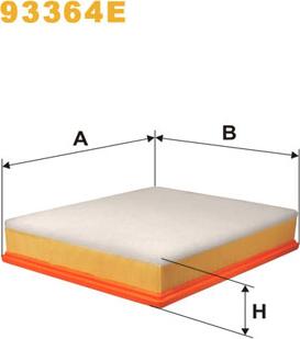 WIX Filters 93364E - Gaisa filtrs ps1.lv