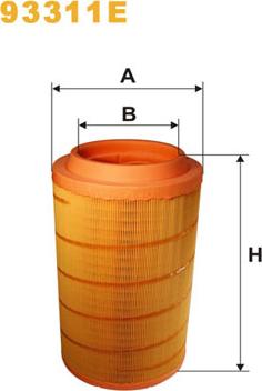 WIX Filters 93311E - Gaisa filtrs ps1.lv