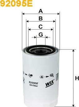 WIX Filters 92095E - Eļļas filtrs ps1.lv