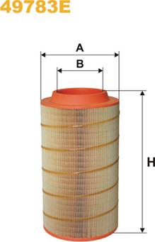 WIX Filters 49783E - Gaisa filtrs ps1.lv