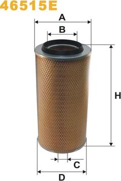 WIX Filters 46515E - Gaisa filtrs ps1.lv