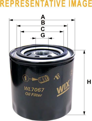 WIX Filters WL7080 - Eļļas filtrs ps1.lv