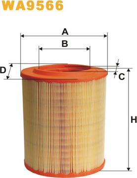 WIX Filters WA9566 - Gaisa filtrs ps1.lv