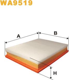 WIX Filters WA9519 - Gaisa filtrs ps1.lv