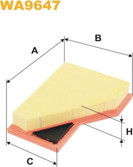 WIX Filters WA9647 - Gaisa filtrs ps1.lv