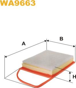 WIX Filters WA9663 - Gaisa filtrs ps1.lv