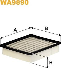 WIX Filters WA9890 - Gaisa filtrs ps1.lv