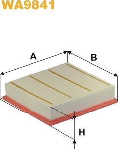 WIX Filters WA9841 - Gaisa filtrs ps1.lv