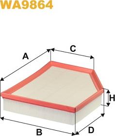 WIX Filters WA9864 - Gaisa filtrs ps1.lv