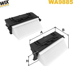 WIX Filters WA9885 - Gaisa filtrs ps1.lv