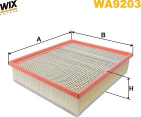 WIX Filters WA9203 - Gaisa filtrs ps1.lv