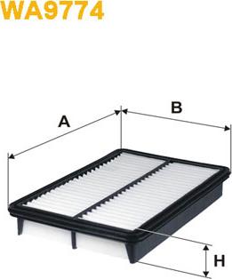 WIX Filters WA9774 - Gaisa filtrs ps1.lv